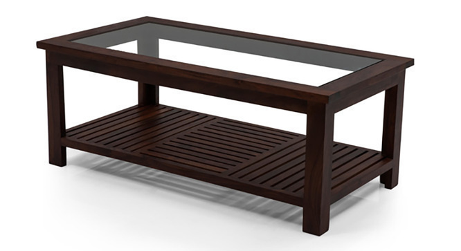 Transparent Coffee Table(Mahogany)